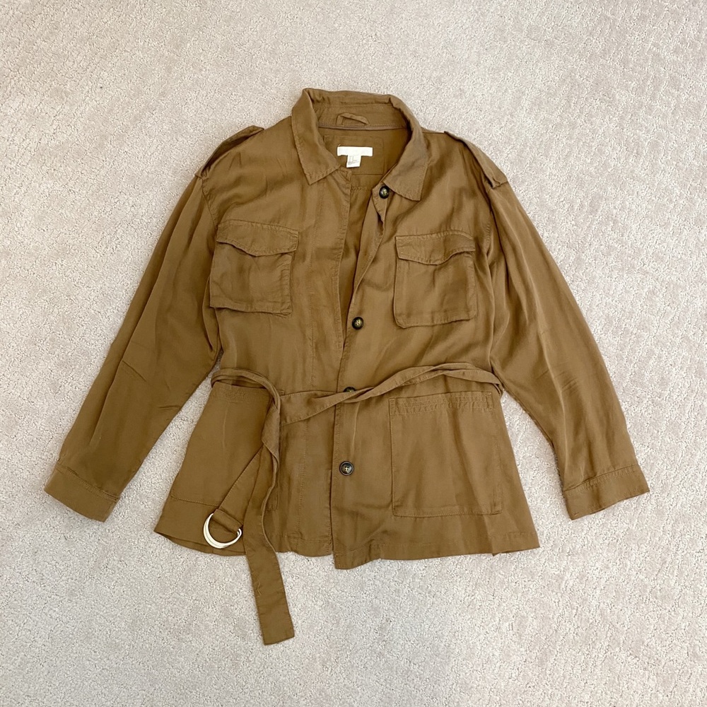 H&M Cargo Camel Jacket / Overshirt - Picture 1 of 4